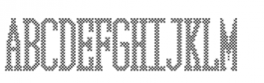 Needlepoint Monograms Four Font UPPERCASE
