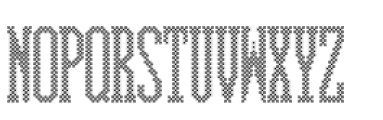 Needlepoint Monograms Four Font UPPERCASE