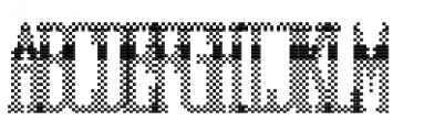 Needlepoint Monograms Three Font UPPERCASE