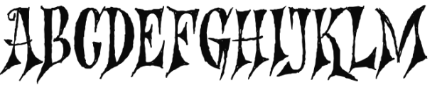 Nefarious Regular Font UPPERCASE