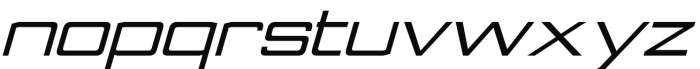 Nesobrite Expanded Bold Italic Font LOWERCASE