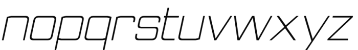 Nesobrite Light Italic Font LOWERCASE