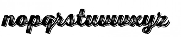 Nexa Rust Script B Shadow 02 Font LOWERCASE