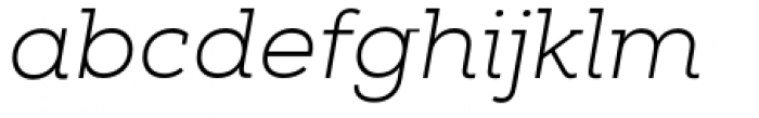 Nexa Slab Light Italic Font LOWERCASE