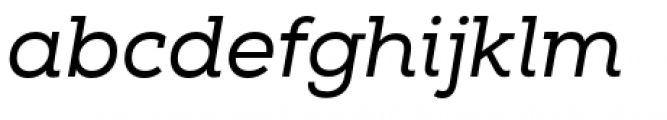 Nexa Slab Regular Italic Font LOWERCASE