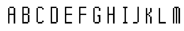 NECMobile Font UPPERCASE