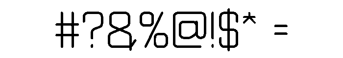 NELIGHT Font OTHER CHARS