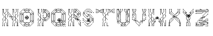 NEO-DRIVE Font LOWERCASE