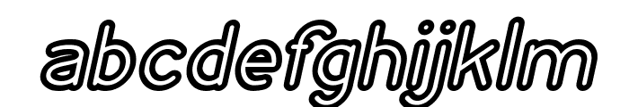 NEON GLOW Bold Italic Font LOWERCASE