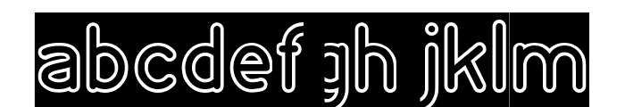 NEON GLOW-Inverse Font LOWERCASE