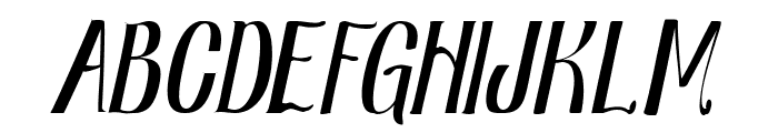 Nearly Dignified Light Italic Font UPPERCASE