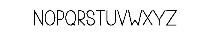 Necocha Font LOWERCASE