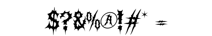 Necrotic Chasm Font OTHER CHARS