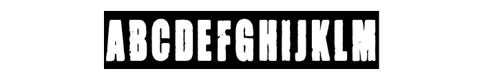 Negative Grunge Poster Font UPPERCASE