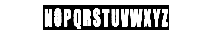 Negative Grunge Poster Font UPPERCASE