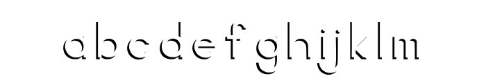 NegativeSpace Font LOWERCASE