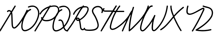 Neitherly Demo Script Font UPPERCASE