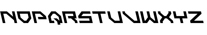 Neo-Navy Leftalic Font UPPERCASE