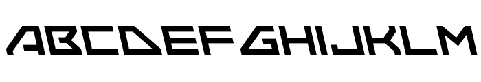 Neo-Navy Leftalic Font LOWERCASE