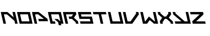 Neo-Navy Leftalic Font LOWERCASE