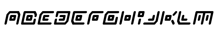 Neon Circuit Bold Italic Font LOWERCASE
