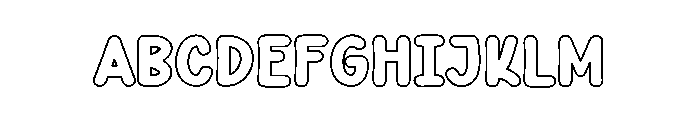 Neon Color Font UPPERCASE