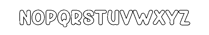 Neon Color Font UPPERCASE
