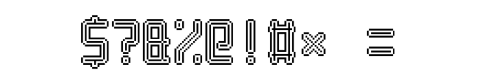 Neon Pixel-7 Font OTHER CHARS