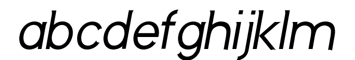 Neos Oblique Font LOWERCASE
