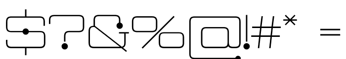 Neospace Circuit Expanded Font OTHER CHARS