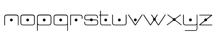Neospace Circuit Expanded Font LOWERCASE