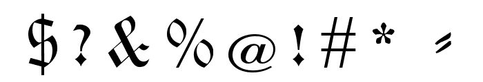 Neue Theuerdank Fraktur UNZ1 Italic Font OTHER CHARS