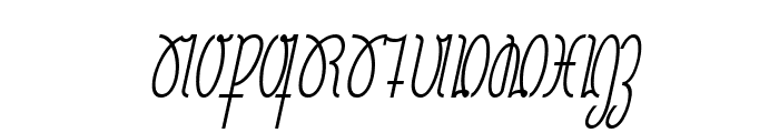 NeueRudelskopf-Italic Font UPPERCASE