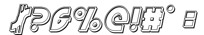 Neuralnomicon Engraved Italic Font OTHER CHARS