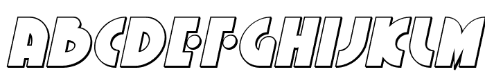 Neuralnomicon Outline Italic Font UPPERCASE