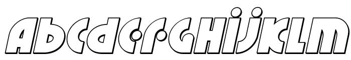 Neuralnomicon Outline Italic Font LOWERCASE