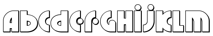 Neuralnomicon Outline Font LOWERCASE