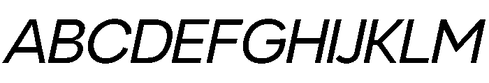 Nevermind Italic Font UPPERCASE