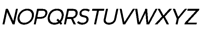 Nevermind Italic Font UPPERCASE