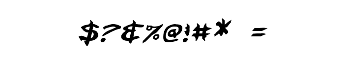 Neverwinter Italic Font OTHER CHARS