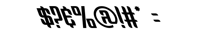 Nevla Oblique Font OTHER CHARS