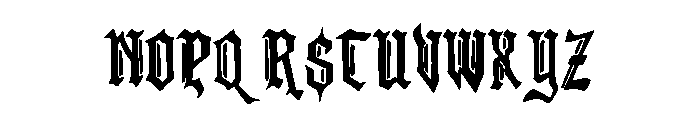 New Caledonia Gothic Font UPPERCASE
