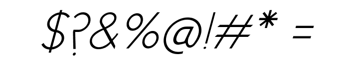 New Cicle Fina Italic Font OTHER CHARS