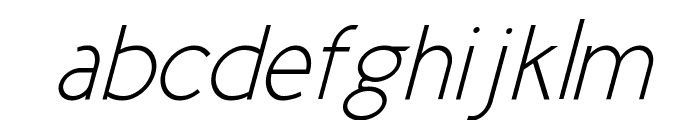 New Cicle Fina Italic Font LOWERCASE