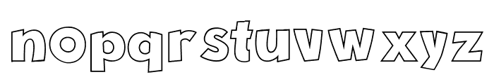 New Comic BD Outline Font LOWERCASE