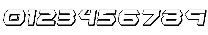 New Cyborg 3D Semi-Italic Font OTHER CHARS
