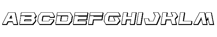 New Cyborg 3D Semi-Italic FONT