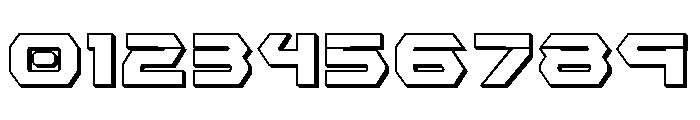 New Cyborg 3D Font OTHER CHARS
