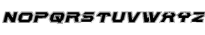 New Cyborg Academy Italic Font LOWERCASE