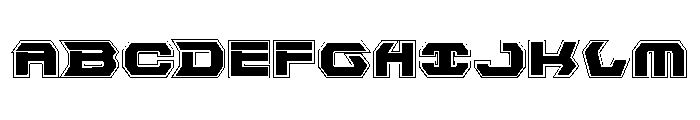 New Cyborg Academy Font UPPERCASE